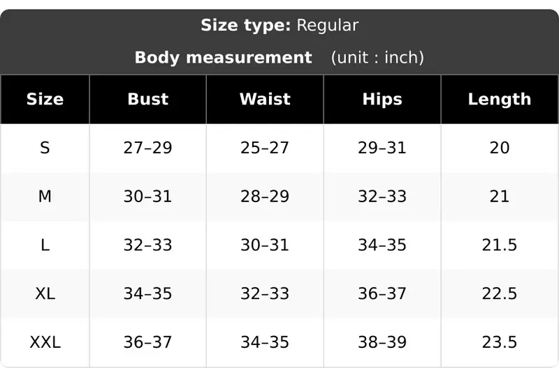 CHALOVELO Floral Underwire Ruffle Bodysuit - source size chart