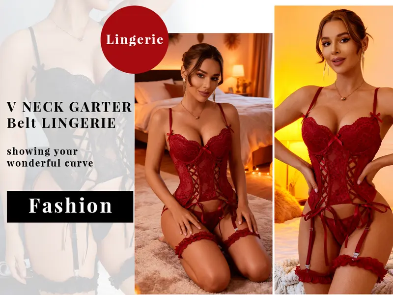 CHALOVELO Completo bustier in pizzo con ferretto - dettaglio del prodotto 5